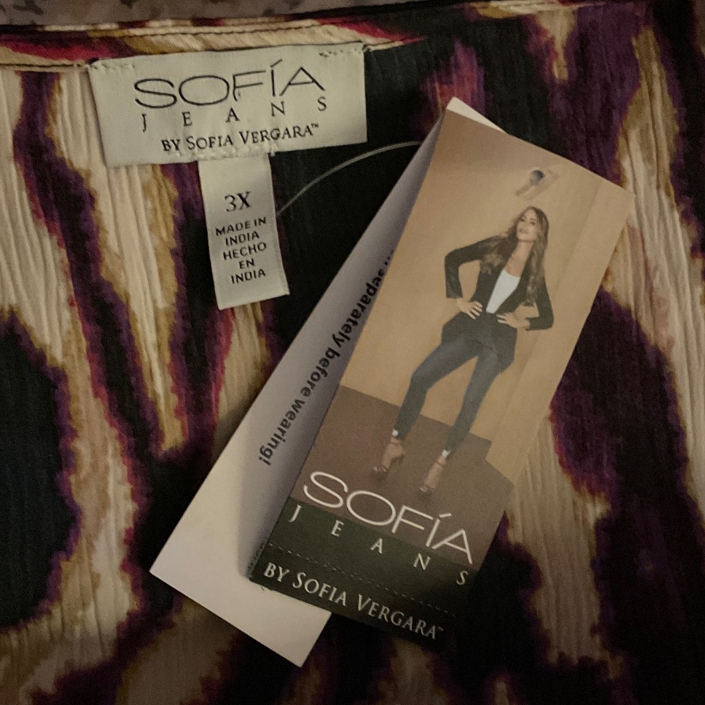 Sofia Vergara Zebra Print Blouse - Picture 5 of 7